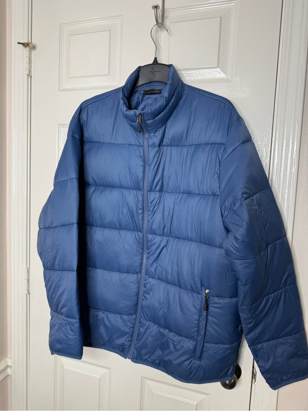Swiss Tech Men's Navy Blue Quilted Puffer Jacket